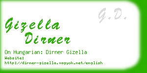 gizella dirner business card